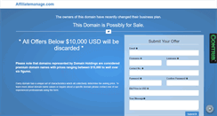 Desktop Screenshot of affiliatemanage.com