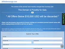 Tablet Screenshot of affiliatemanage.com